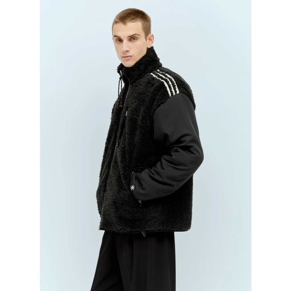 Adidas Gewatteerd Fleecejack met Borduursel Black Heren