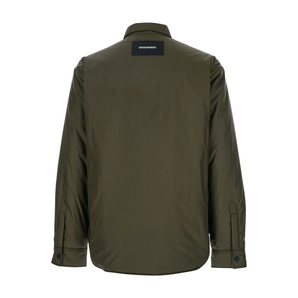 Dsquared2 Groene donsjas met logo Green Heren