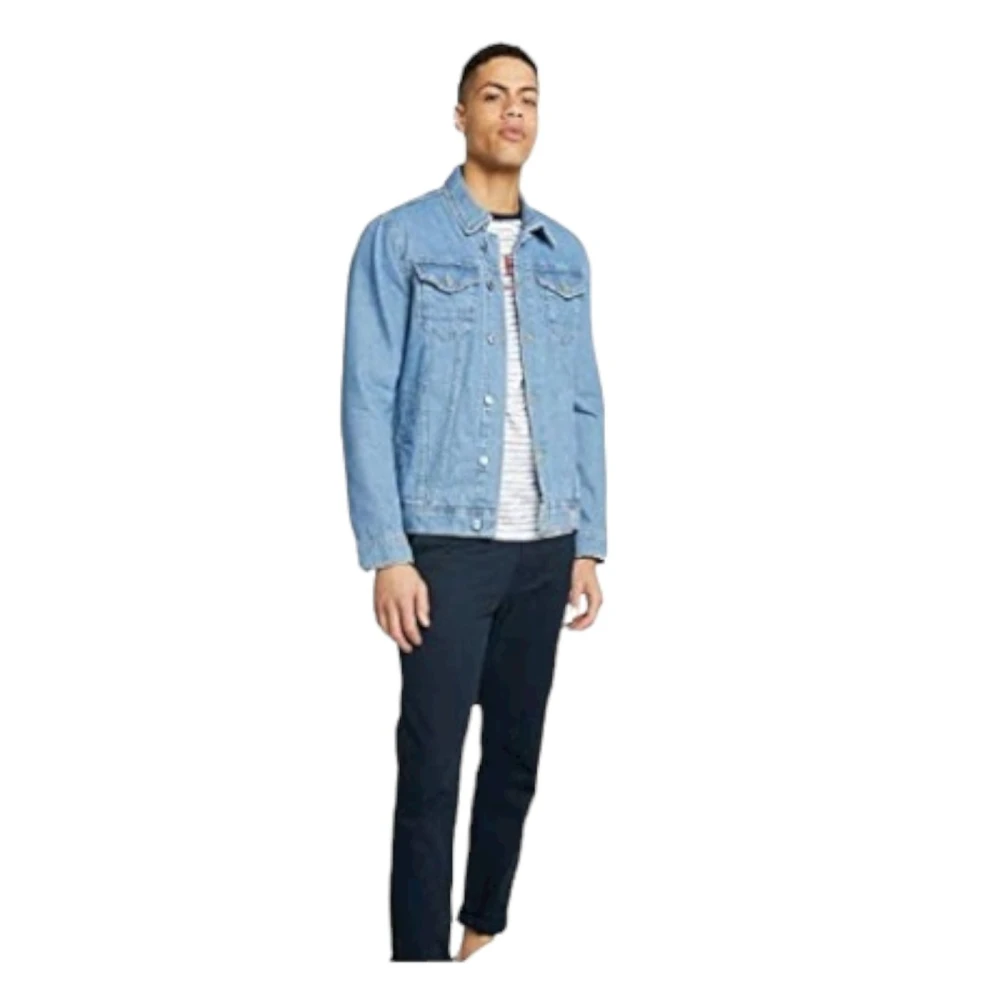 Guess Klassieke Denim Jassen Blue Heren