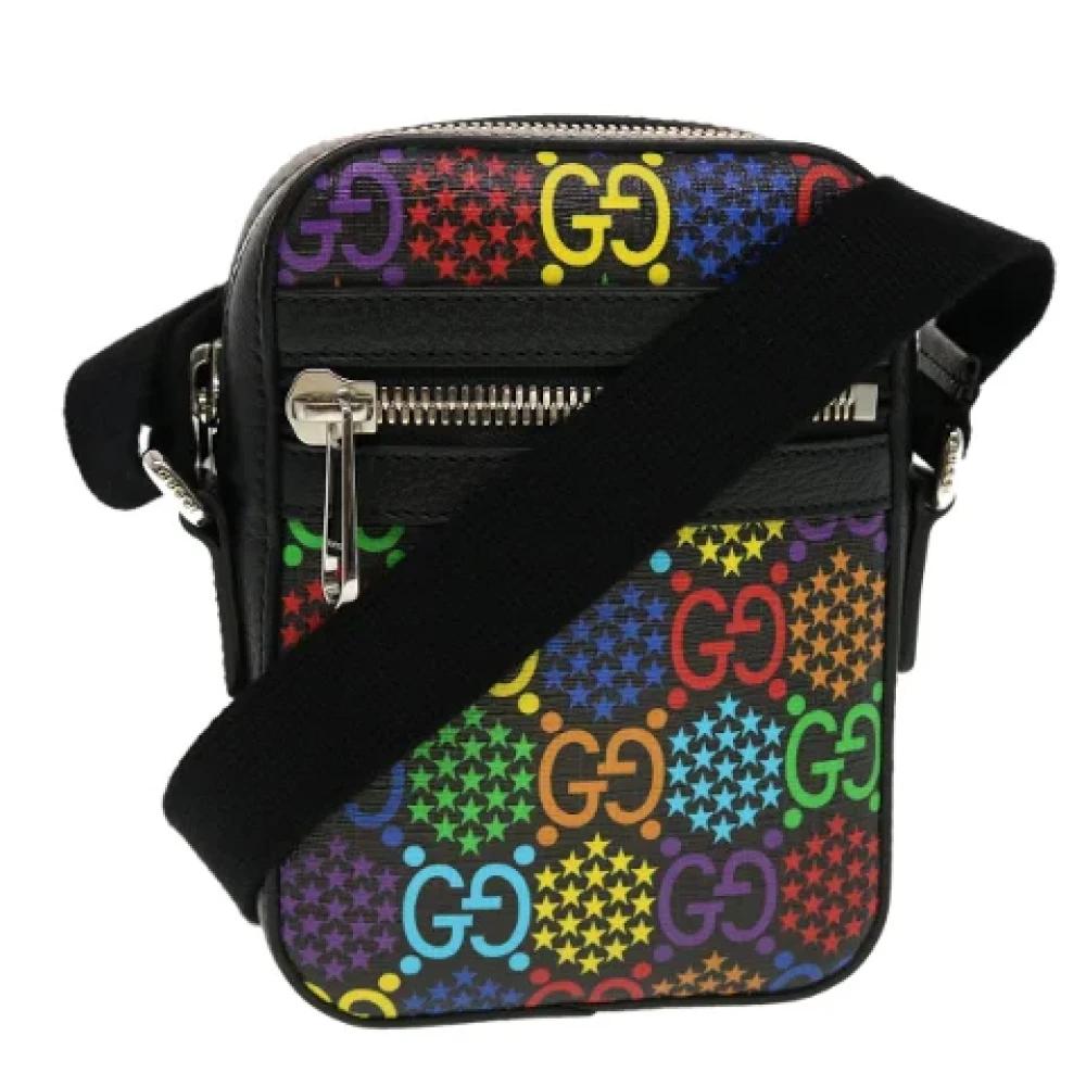 Gucci Vintage Multicolor leren Gucci schoudertas Multicolor Heren