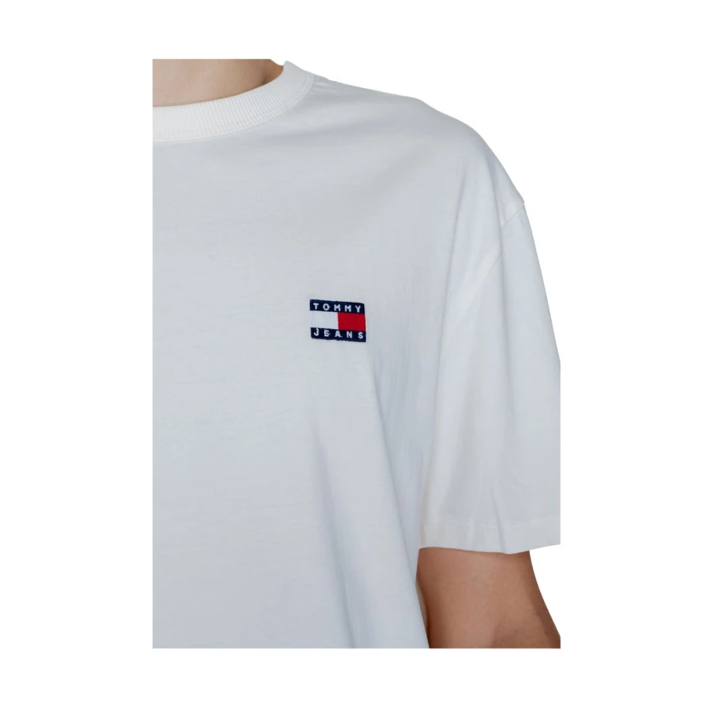 Tommy Jeans Katoenen Heren T-shirt Herfst Winter Collectie White Heren