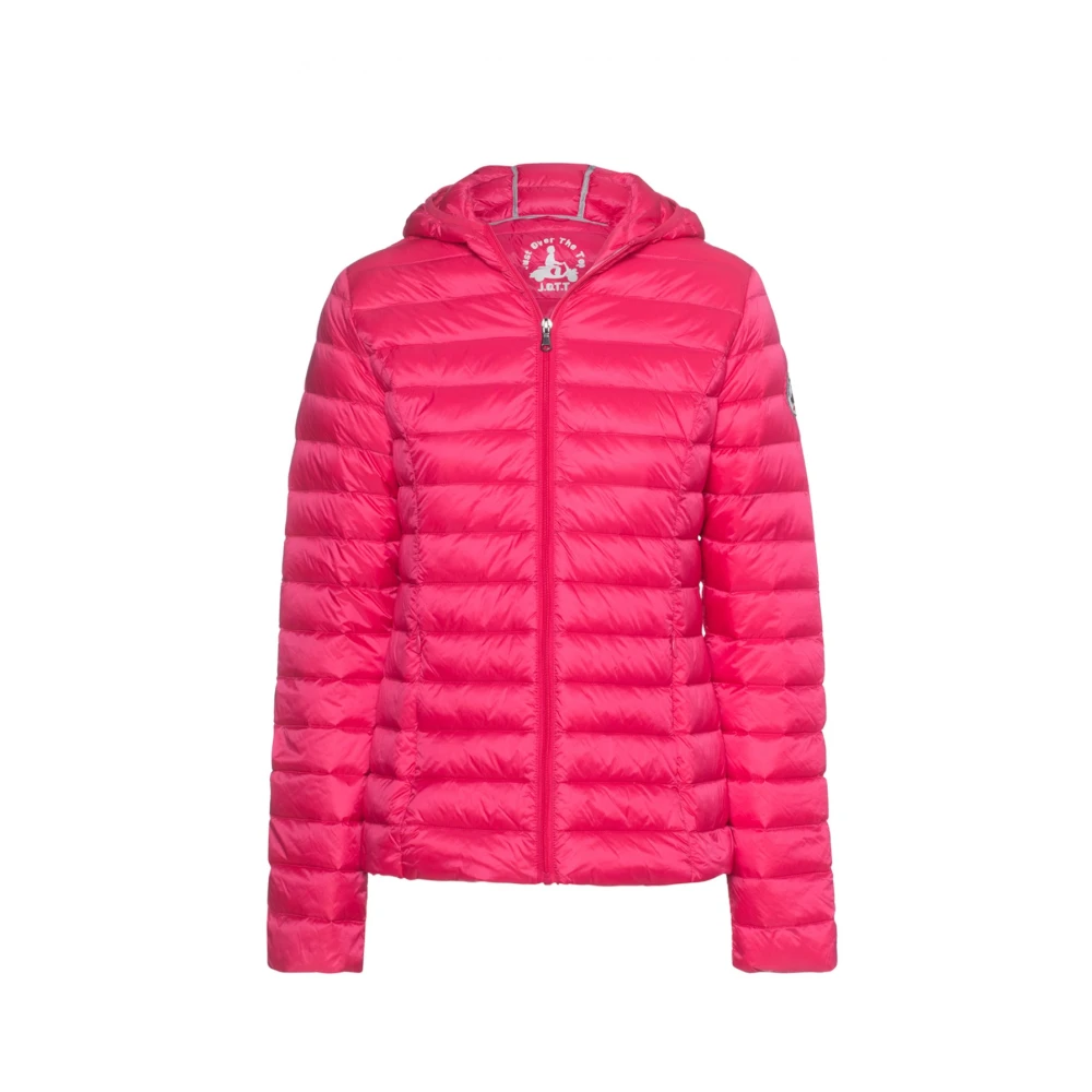 Jott Cloe Hooded Down Jacket Pink Dames