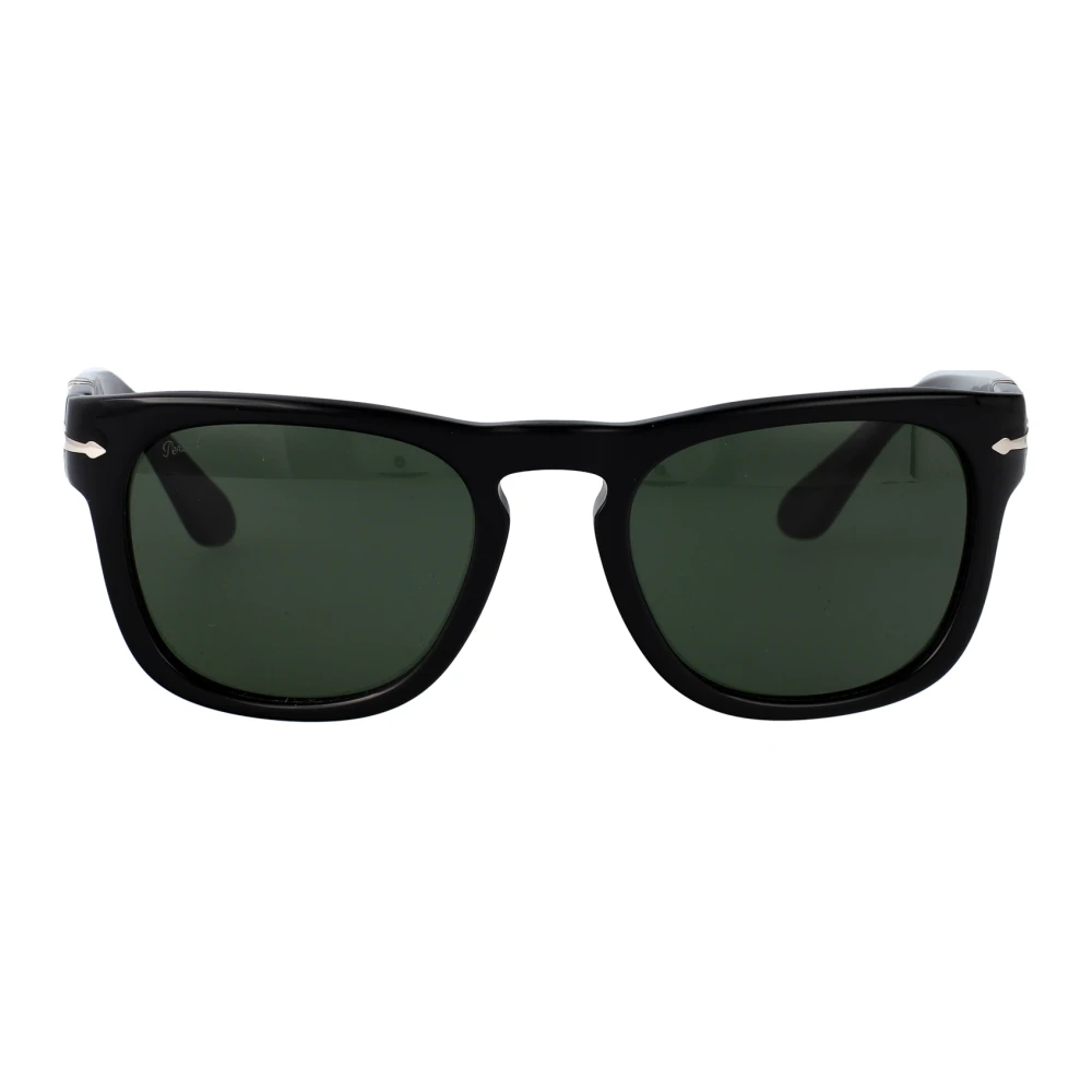 Persol Unisex Black Stylish Elio Sunglasses For Summer - Sunglasses - 51 Mm - Accessories
