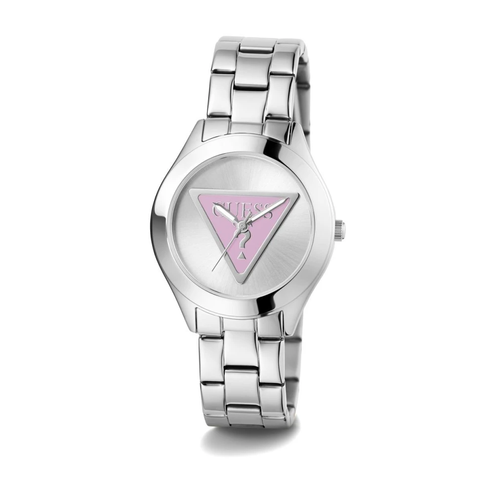 Guess Damarmbandsur TRI Plaque silver 34 mm Gw0675L1 Gray, Dam