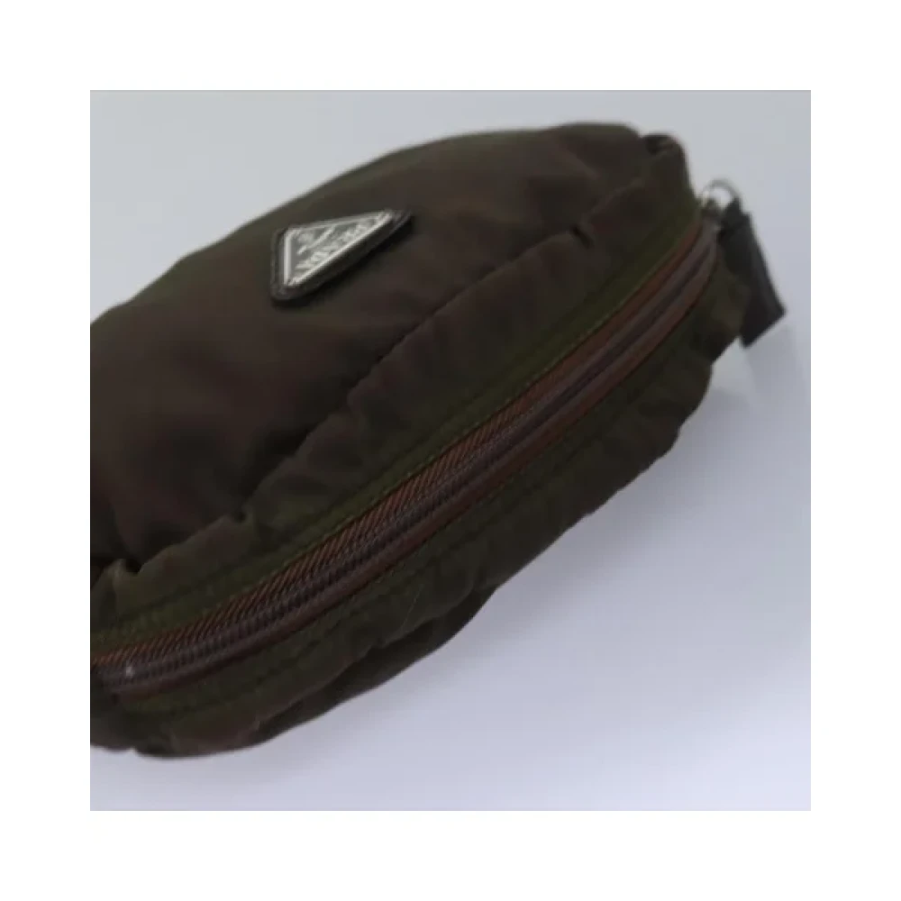 Prada Vintage Pre-owned Nylon prada-bags Brown Dames