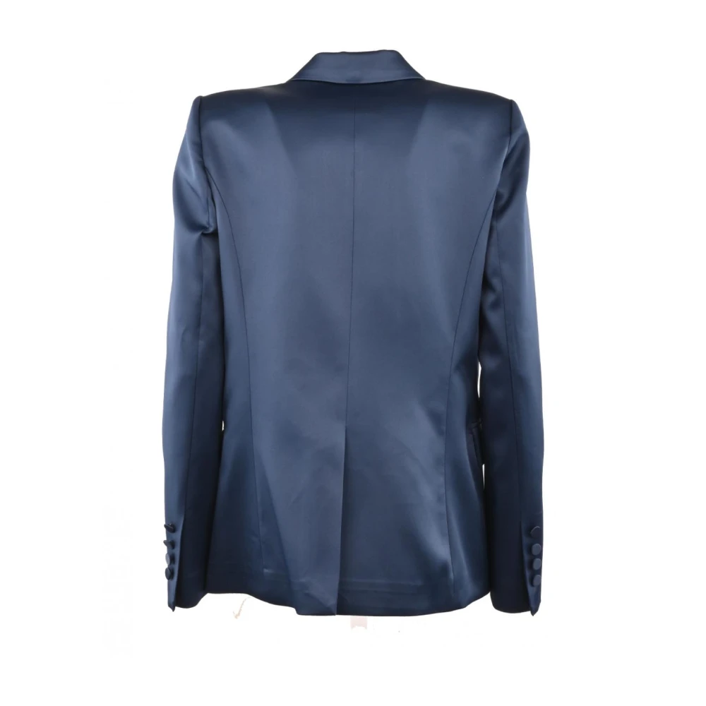 Aniye By Elegante Polyester Blazer met Revers Blue Dames