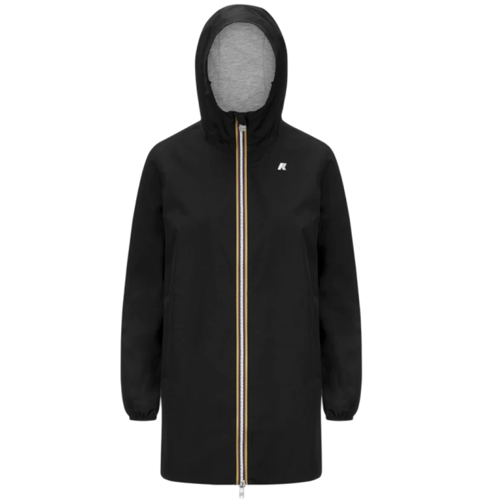 K-Way Donna Nero - Sophie Stretch Poly Jersey - Jackets - L