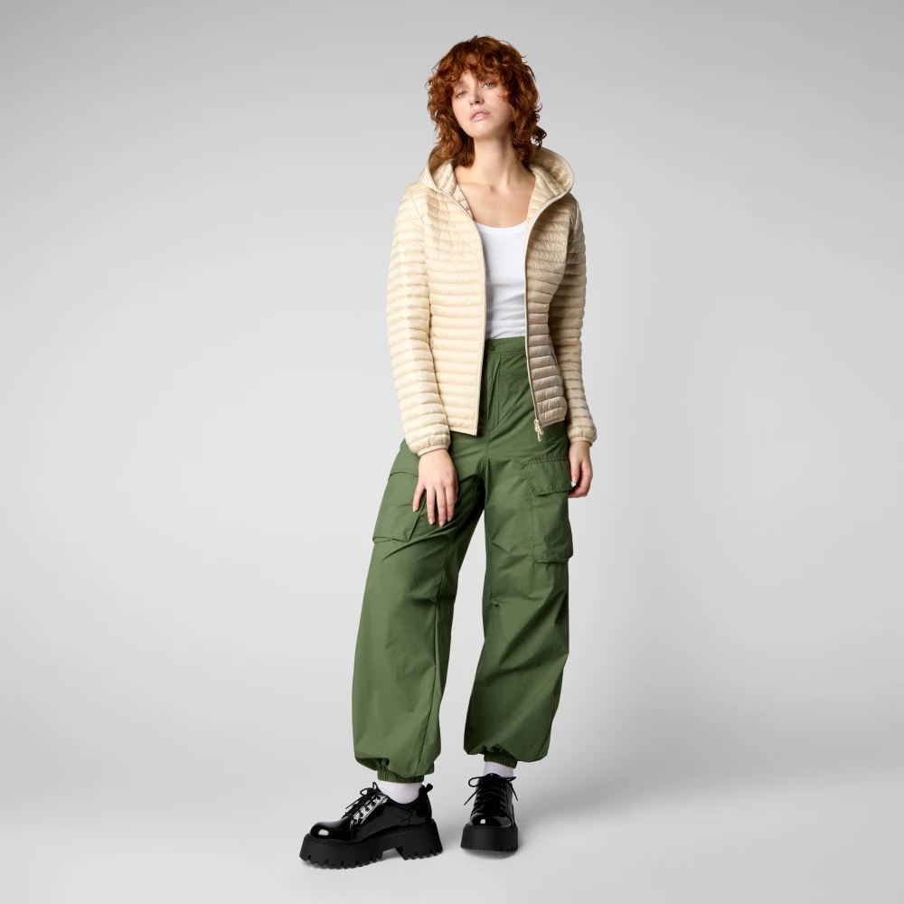 Save The Duck Zand Winterjassen voor Mannen Beige Dames