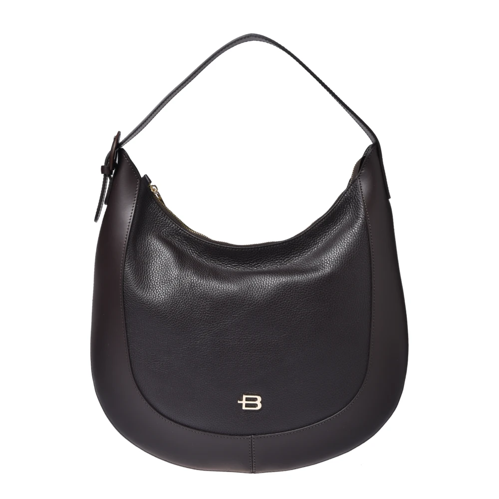 Baldinini Women's Brown Tumbled Leather Hobo Bag