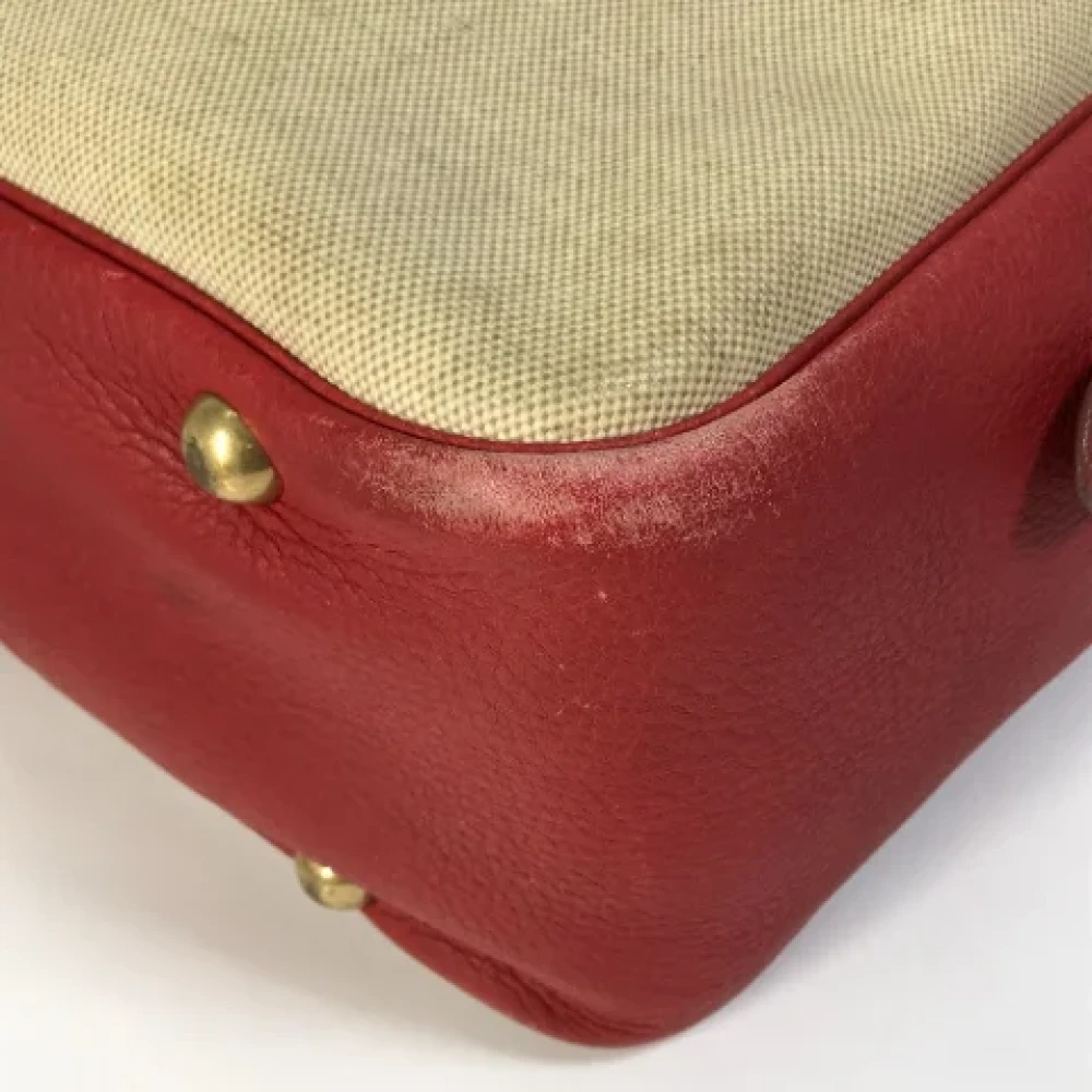 Hermès Vintage Pre-owned Fabric shoulder-bags Beige Dames