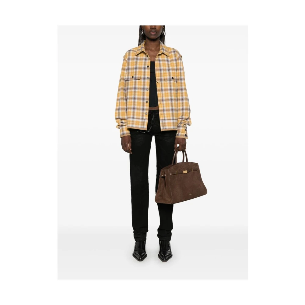Dsquared2 Mosterdgele Button-Up Shirt Yellow Dames