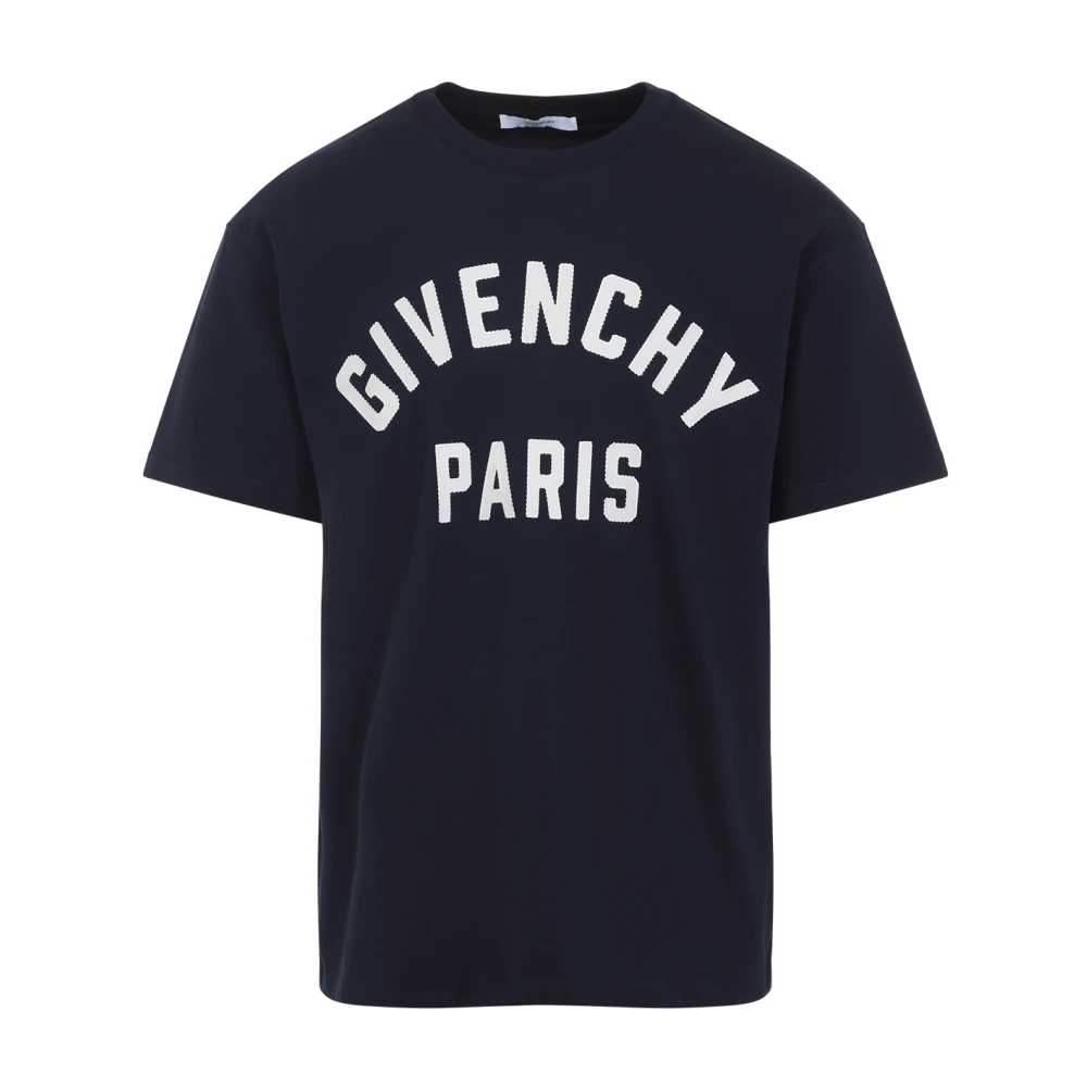 Givenchy Blå Avslappnad Bomull T-Shirt
