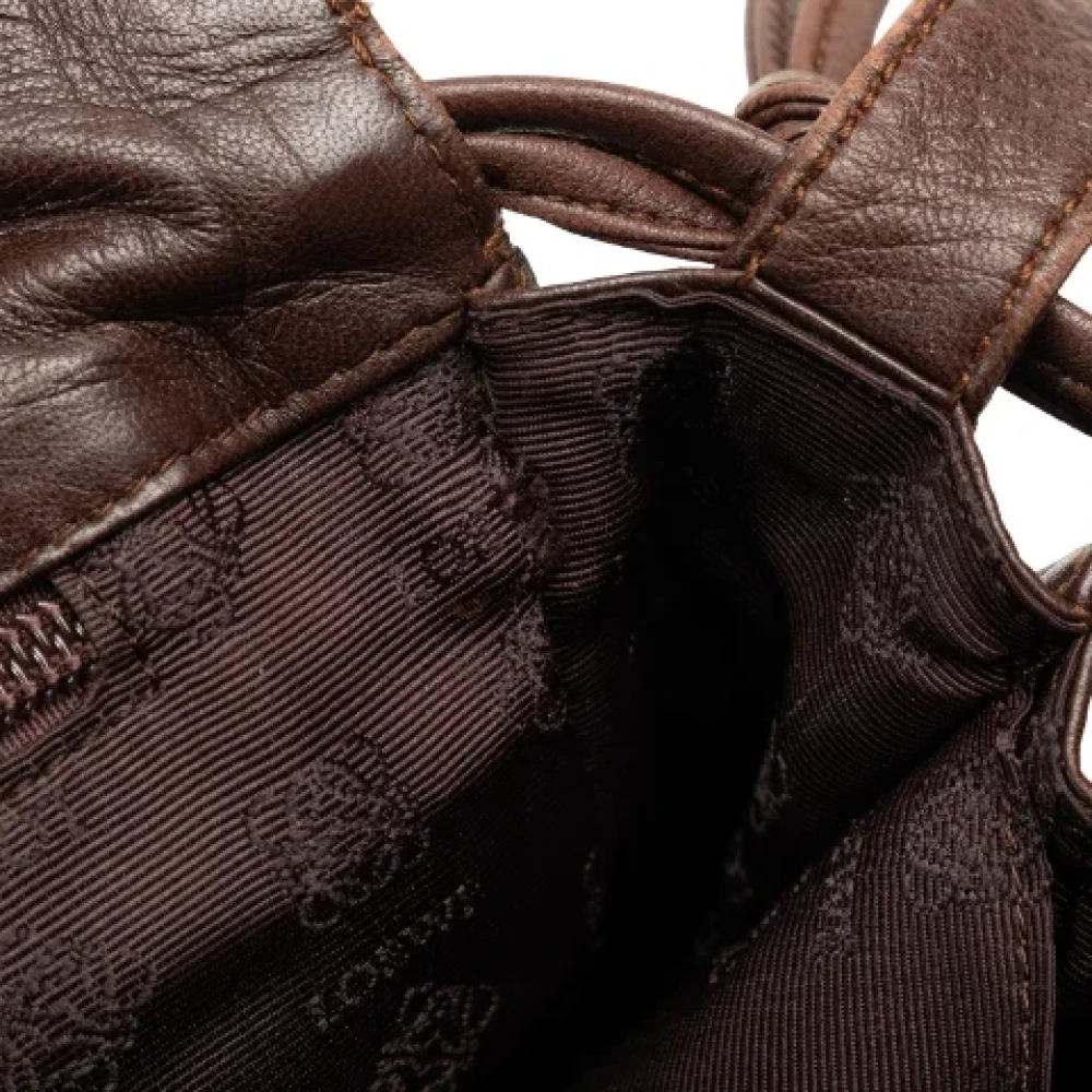Loewe Pre-owned Leather shoulder-bags Brown Dames