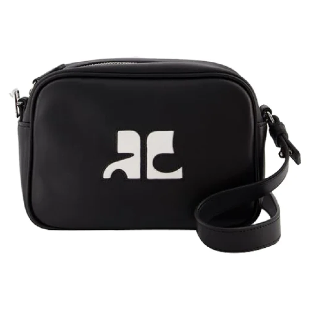 Courrèges Leather crossbody-bags Black Dames