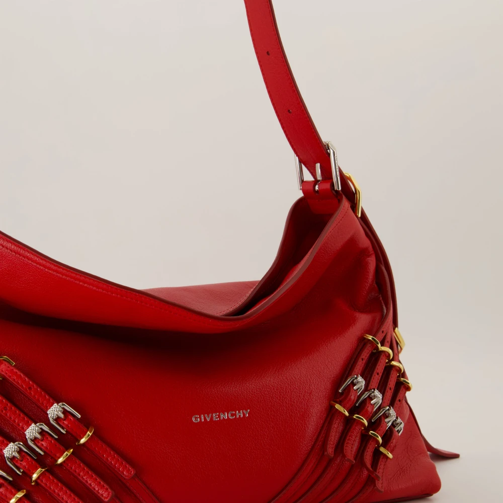 Givenchy Rode Leren Medium Tote Tas Red Dames