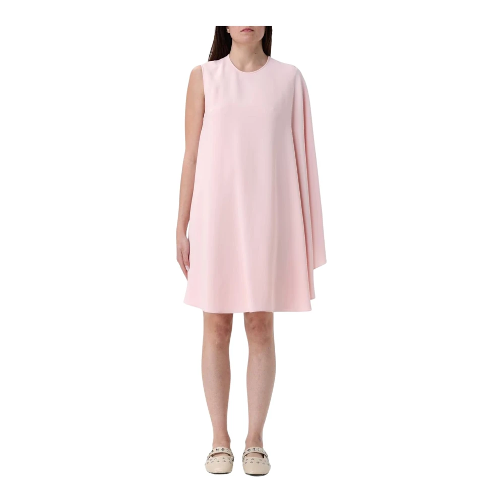 Stella Mccartney Women's Pink Elegant White Mini Dress 2XS