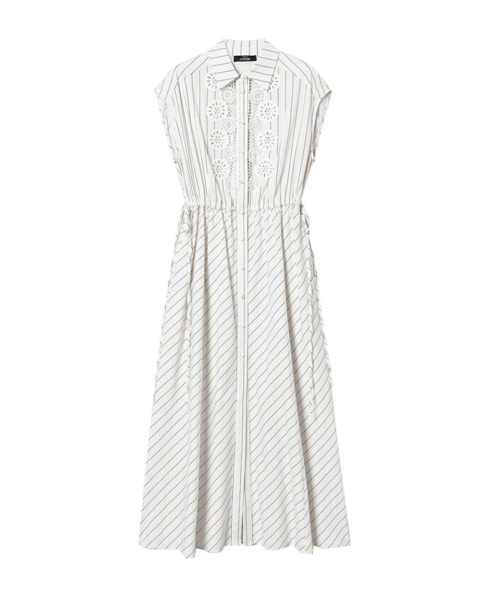 robe-longue-elegante-a-rayures