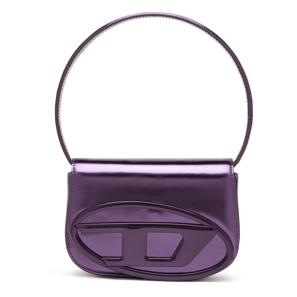 Diesel Paarse Leren Crossbody Tas Purple Dames