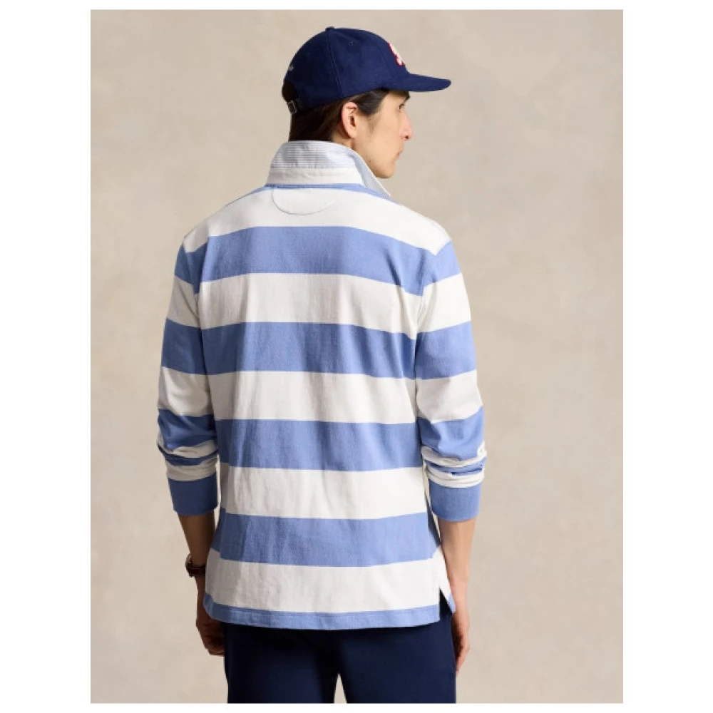 Polo Ralph Lauren Rugby Polo Bear Longsleeve Shirt Blue Heren