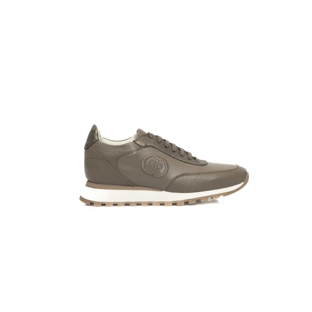 Cerruti 1881 Women's Beige Genuine Leather Platform Sneaker