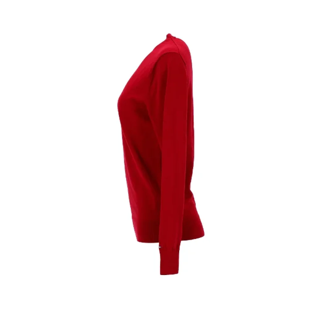 Tommy Hilfiger Pre-owned Wool tops Red Dames