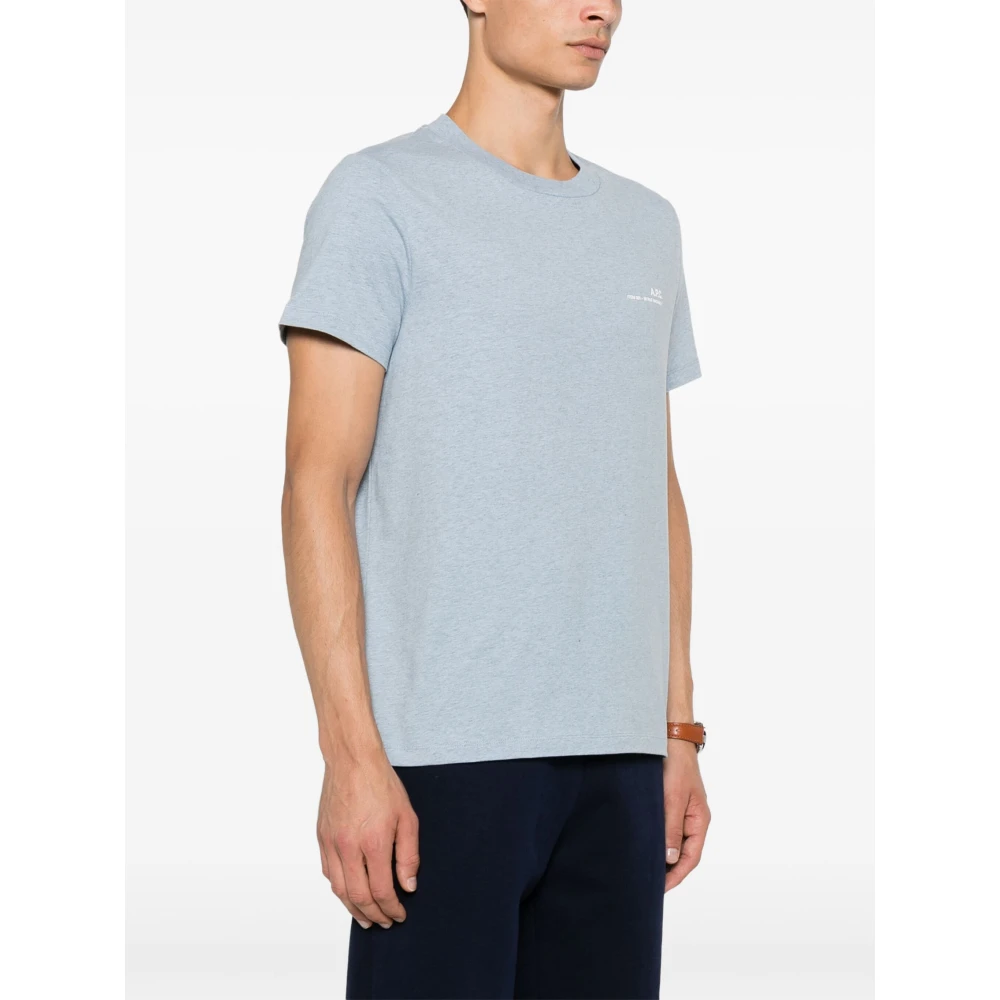 A.p.c. Blauw T-shirt en Polo Overdye Stijl Blue Heren