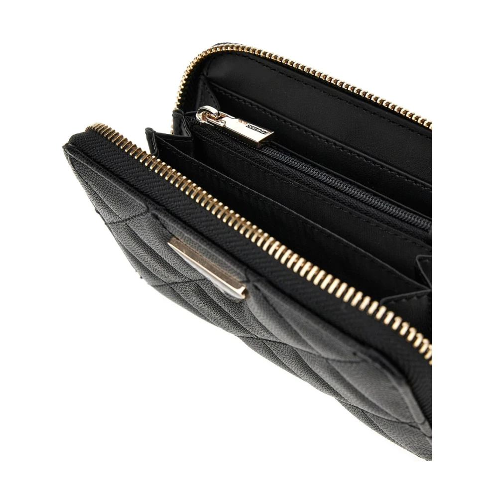 Guess Eco Carly Kleine Portemonnee Zwart Black Dames
