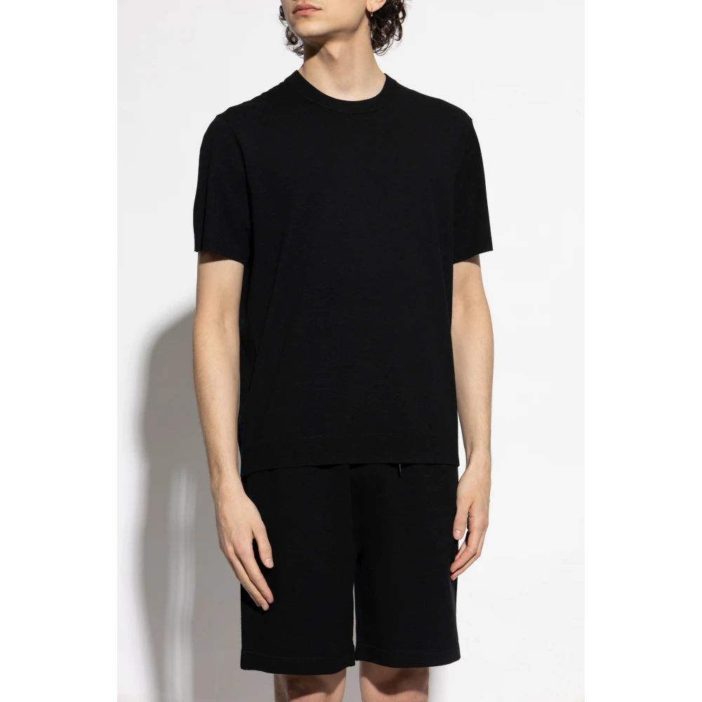 Theory Ronde hals T-shirt Black Heren