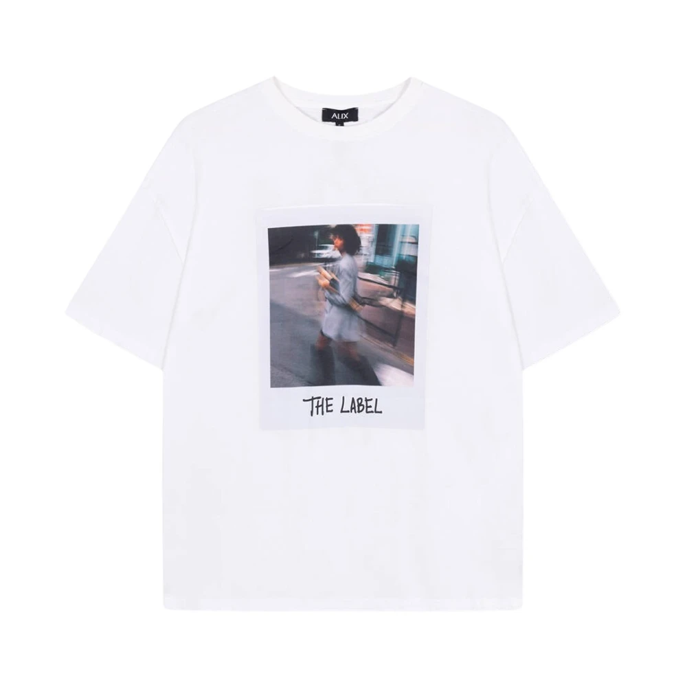 Alix The Label Polaroid Graphic T-shirt White Dames