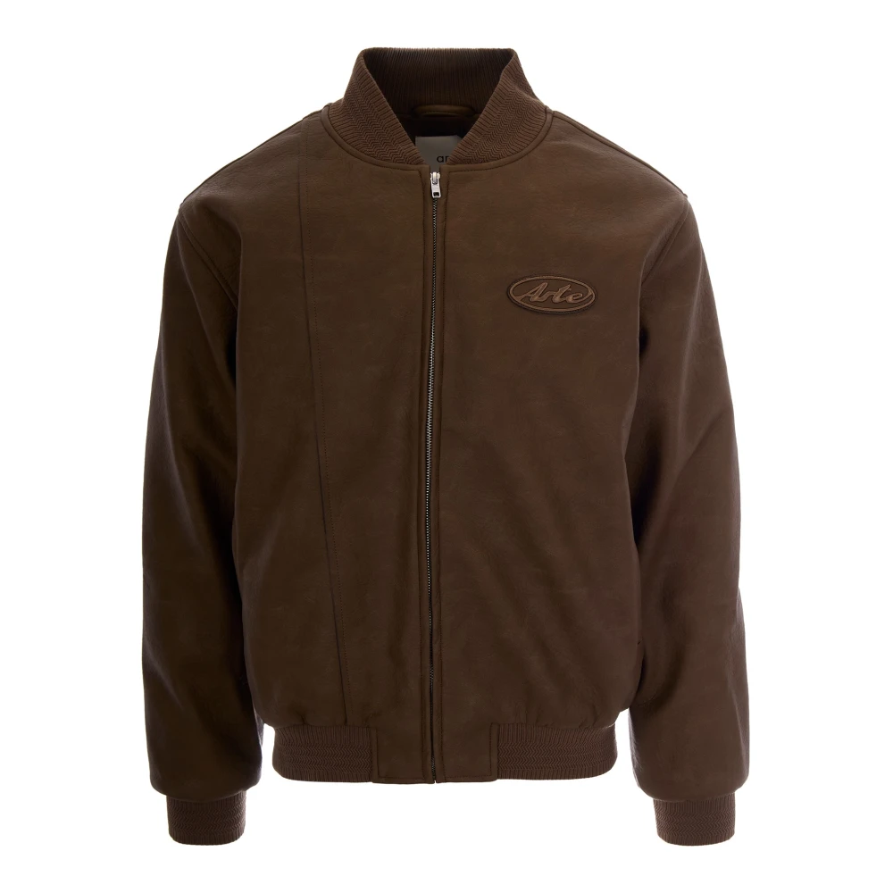 Arte Antwerp Men's Brown Bomber Jackets, S, Bomber Jackets