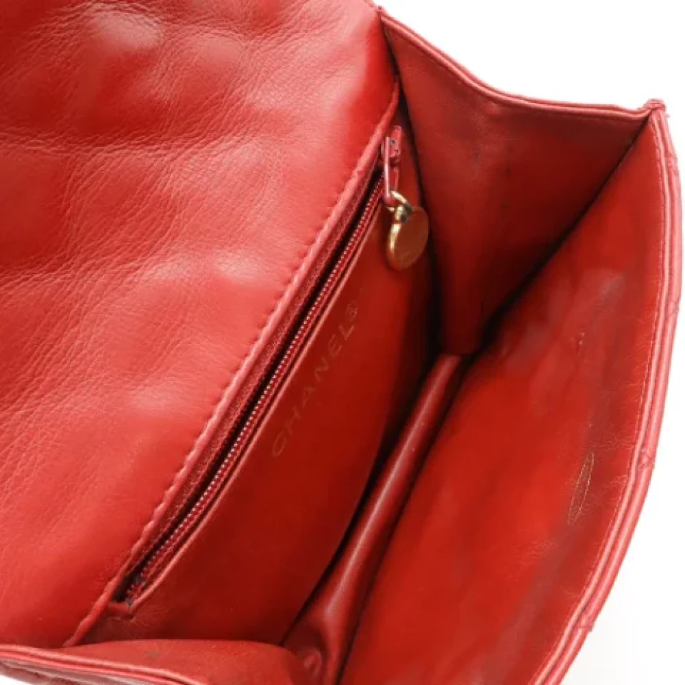 Chanel Vintage Pre-owned Leather clutches Red Dames
