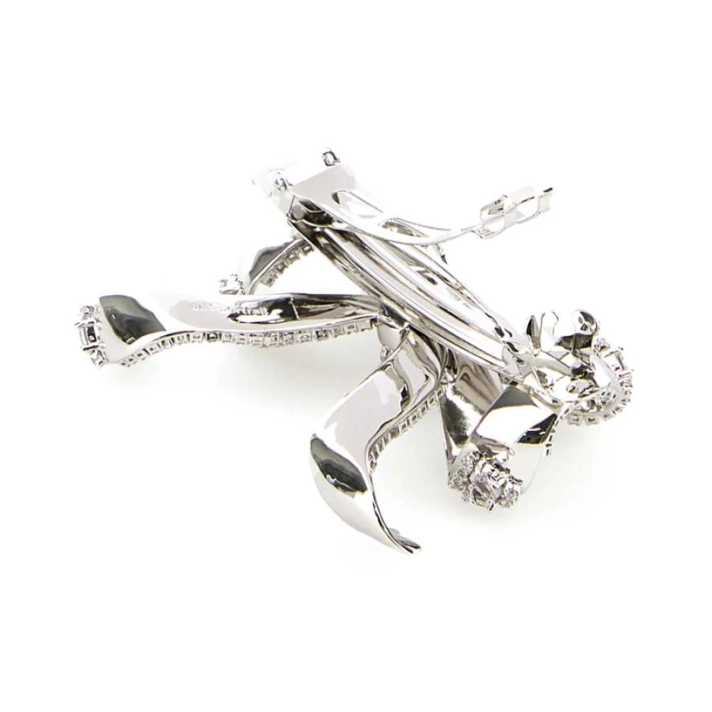 Self Portrait Stijlvolle Metalen Haarklem Gray Dames