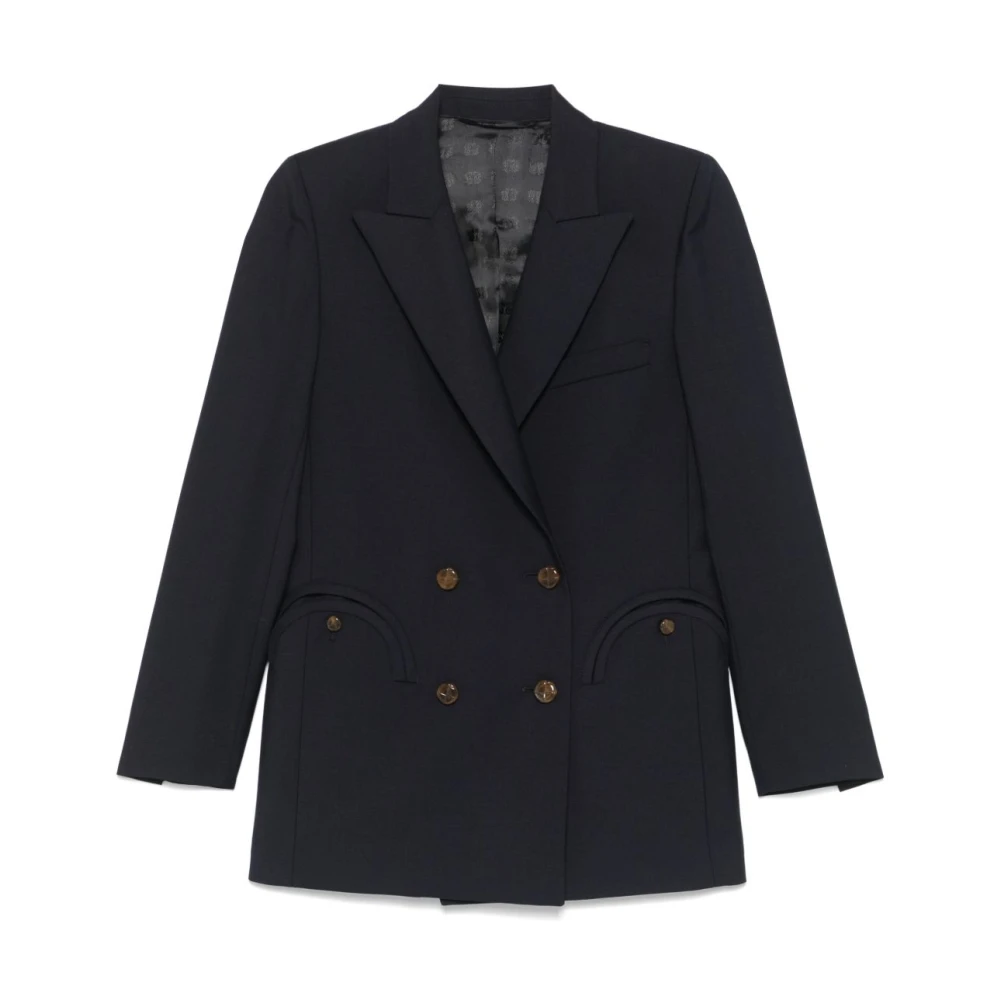 Blazé Milano Blauwe Blazer voor Vrouwen Blue Dames