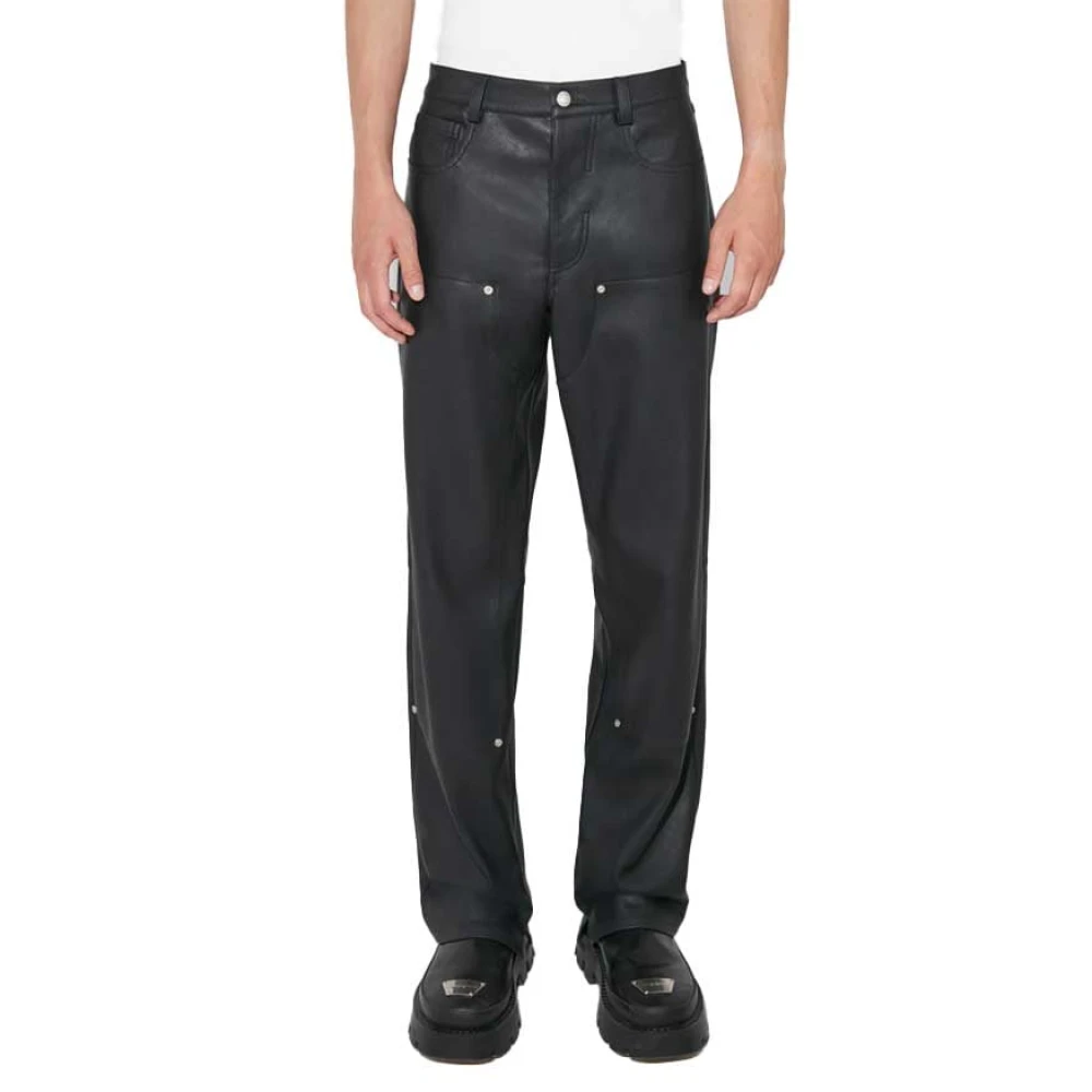 Misbhv Matte Leather Carpenters Trousers Black Heren