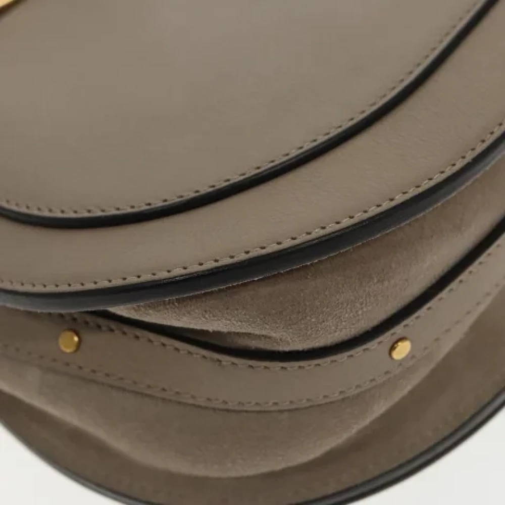 Chloé Pre-owned Leather handbags Gray Dames