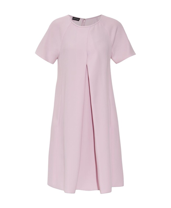 robe-rose-a-manches-courtes
