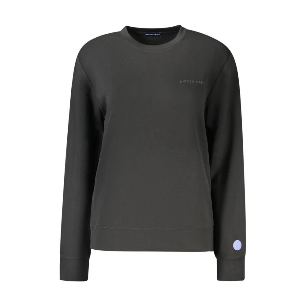 North Sails , Sweatshirts, Female, Black, S, Longsleeve Crewneck Pullover Jumper