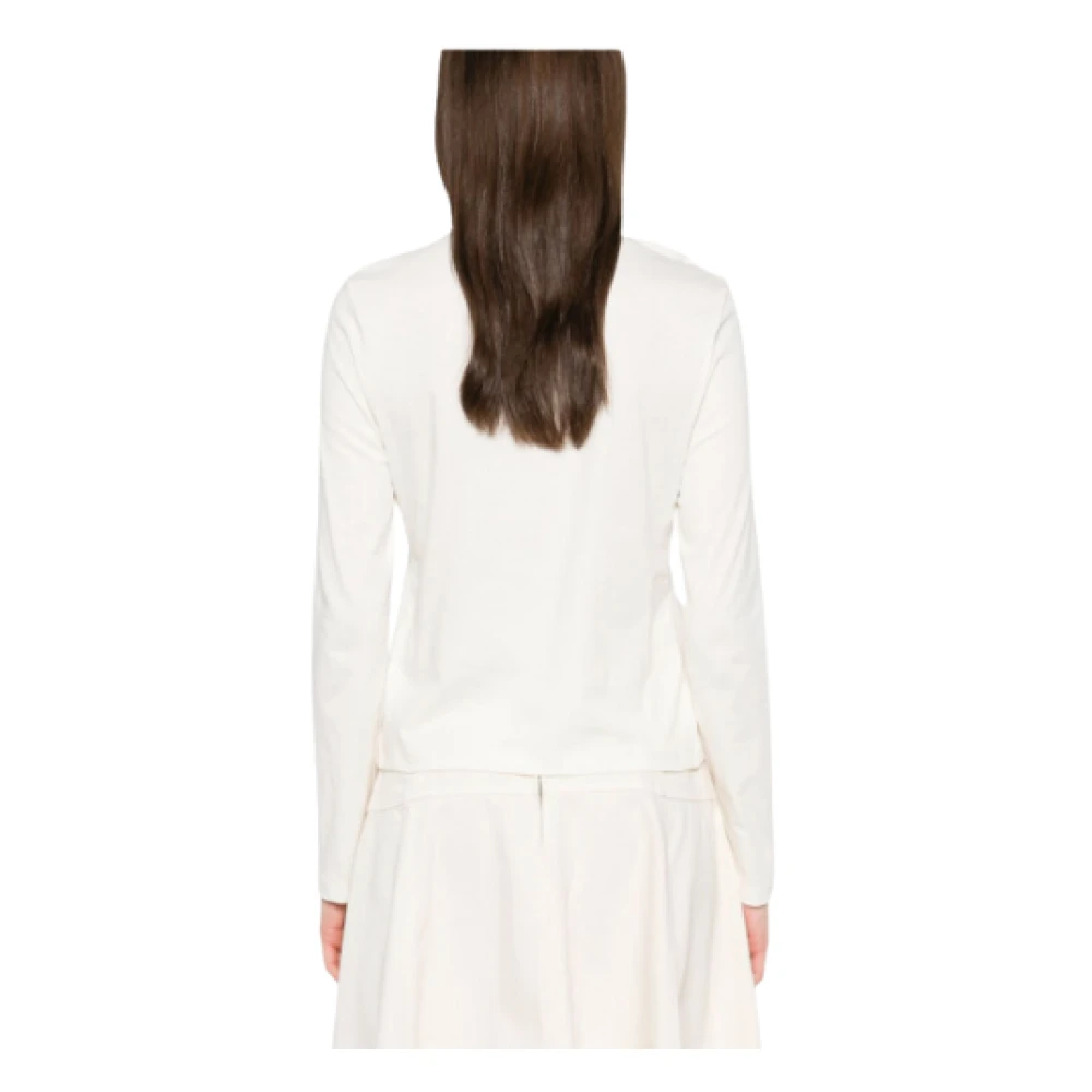Ulla Johnson Bloemen Lange Mouw Biologisch Katoen T-shirt White Dames