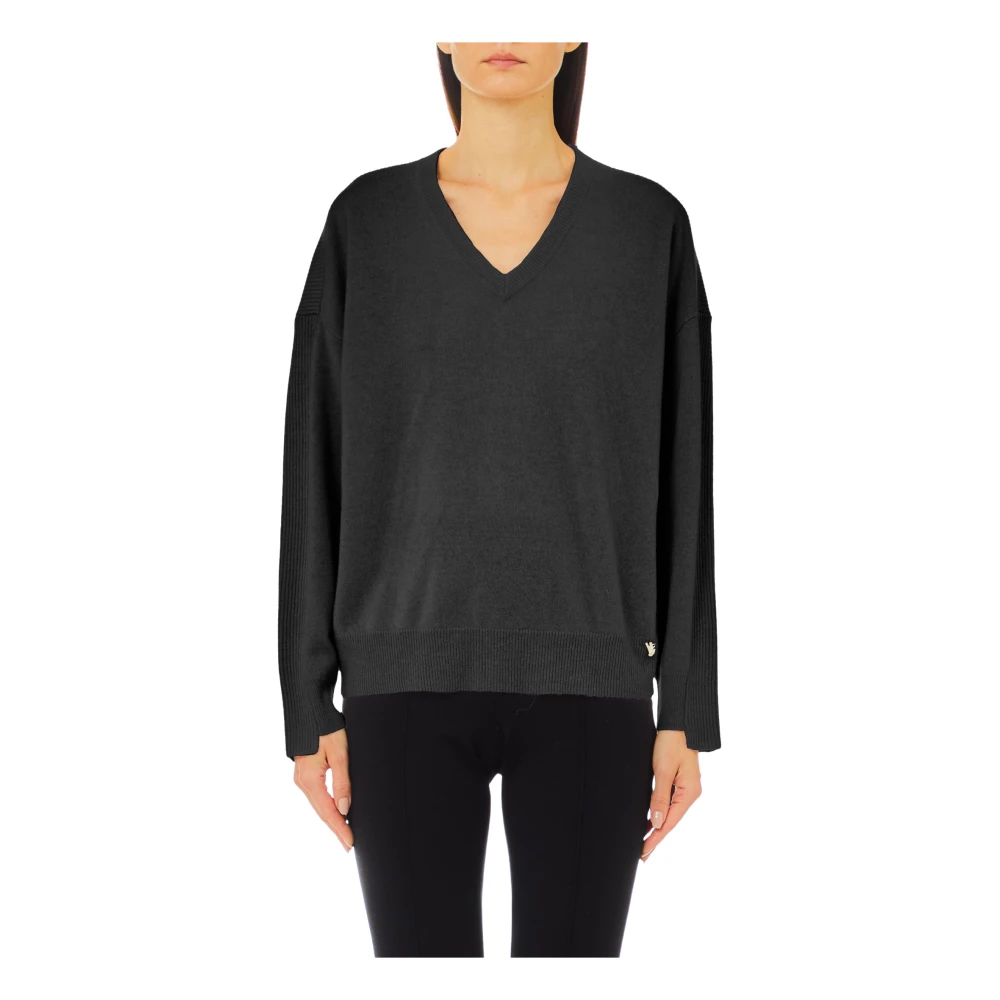 Liu Jo Gesloten hals trui Black Dames
