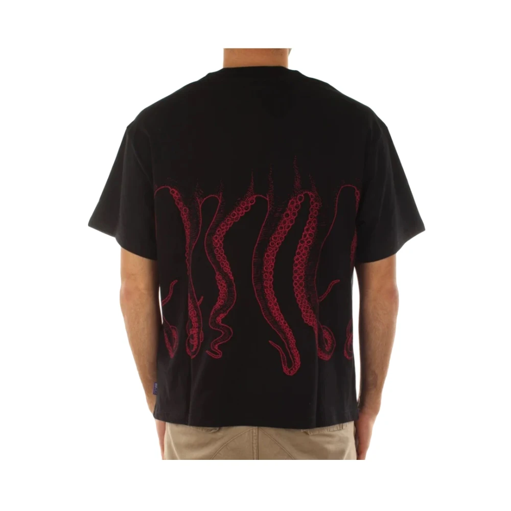 Octopus Outline Logo Tee Black Heren