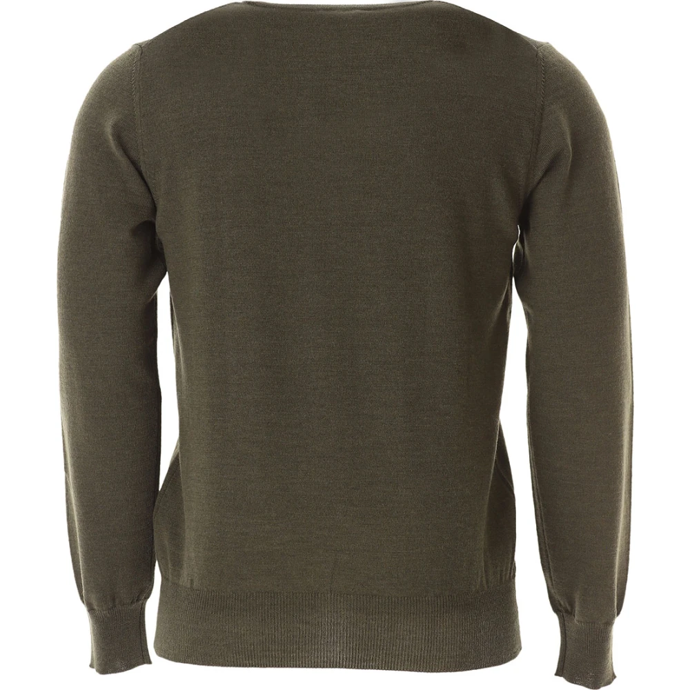 Brooksfield Round-neck Knitwear Green Heren