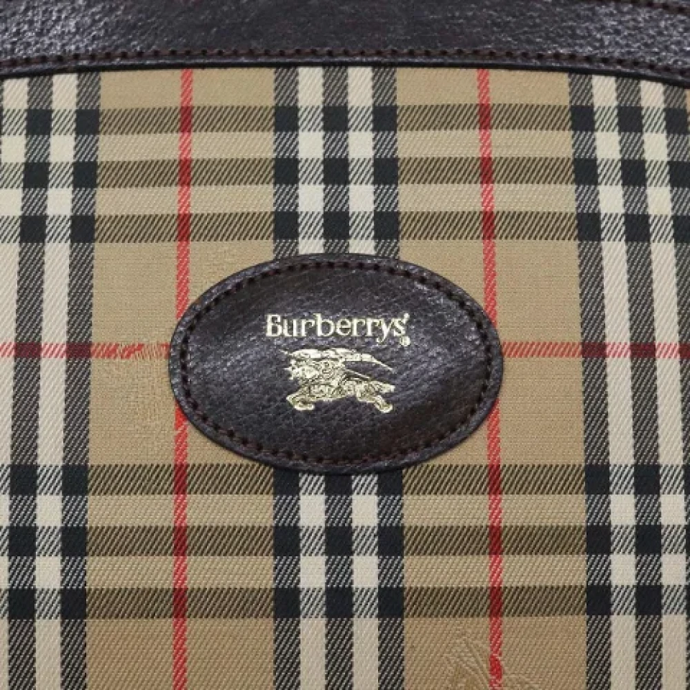 Burberry Vintage Pre-owned Canvas pouches Beige Dames