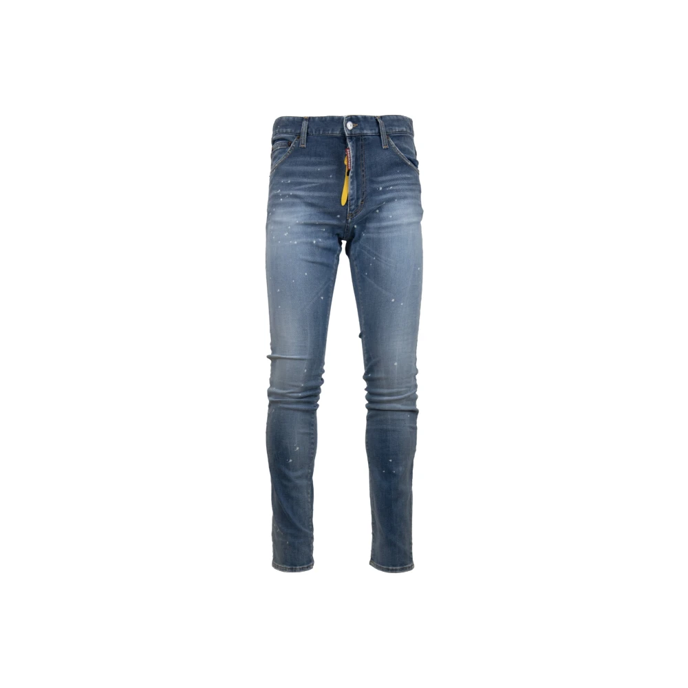 Dsquared2 Men's Blue Zipper Button Jeans