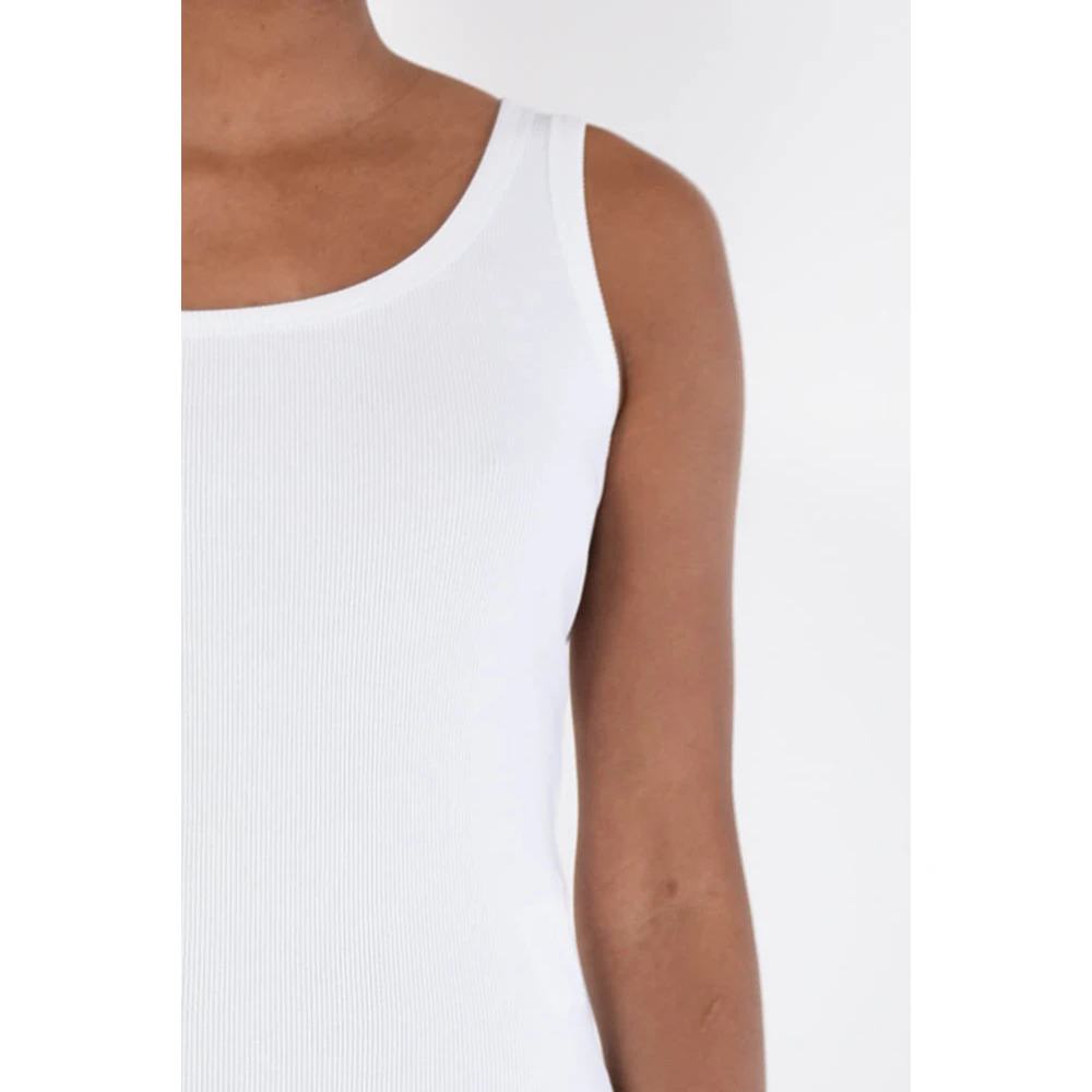 Versace Jeans Couture Sleeveless Tops White Dames