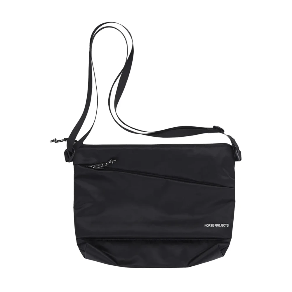 Norse Projects Nylon Schoudertas met Verstelbare Band Black Dames