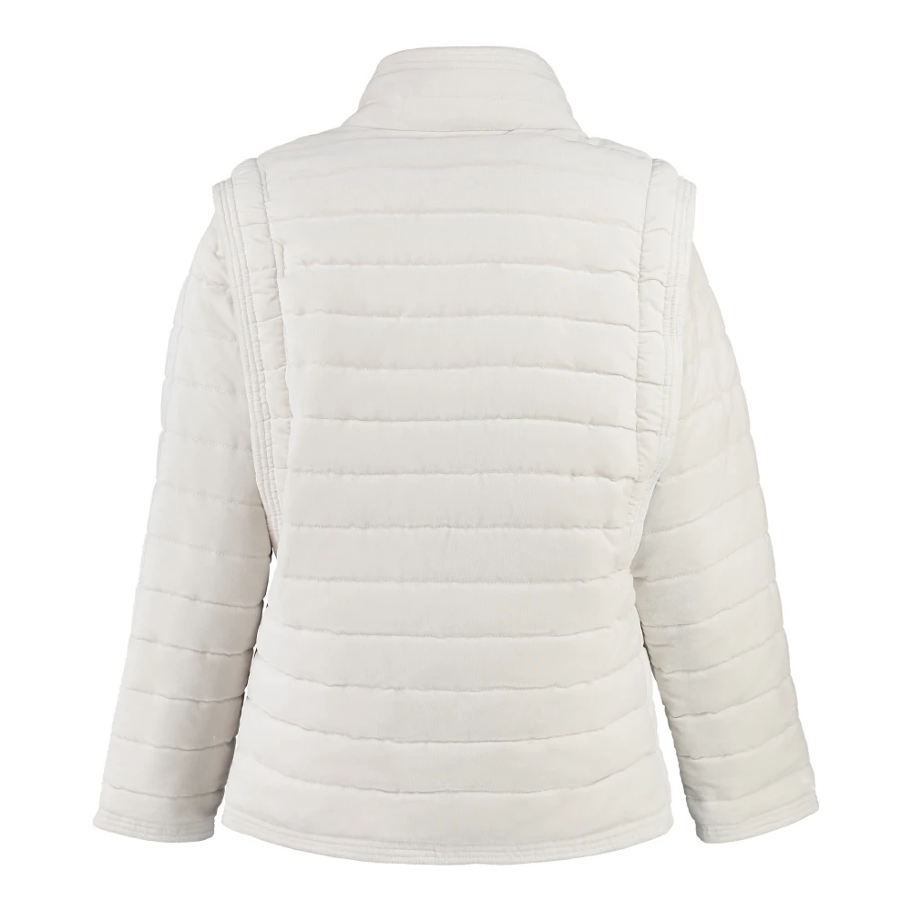 Isabel Marant Étoile Areta Gewatteerde Jas met Afneembare Mouwen Beige Dames