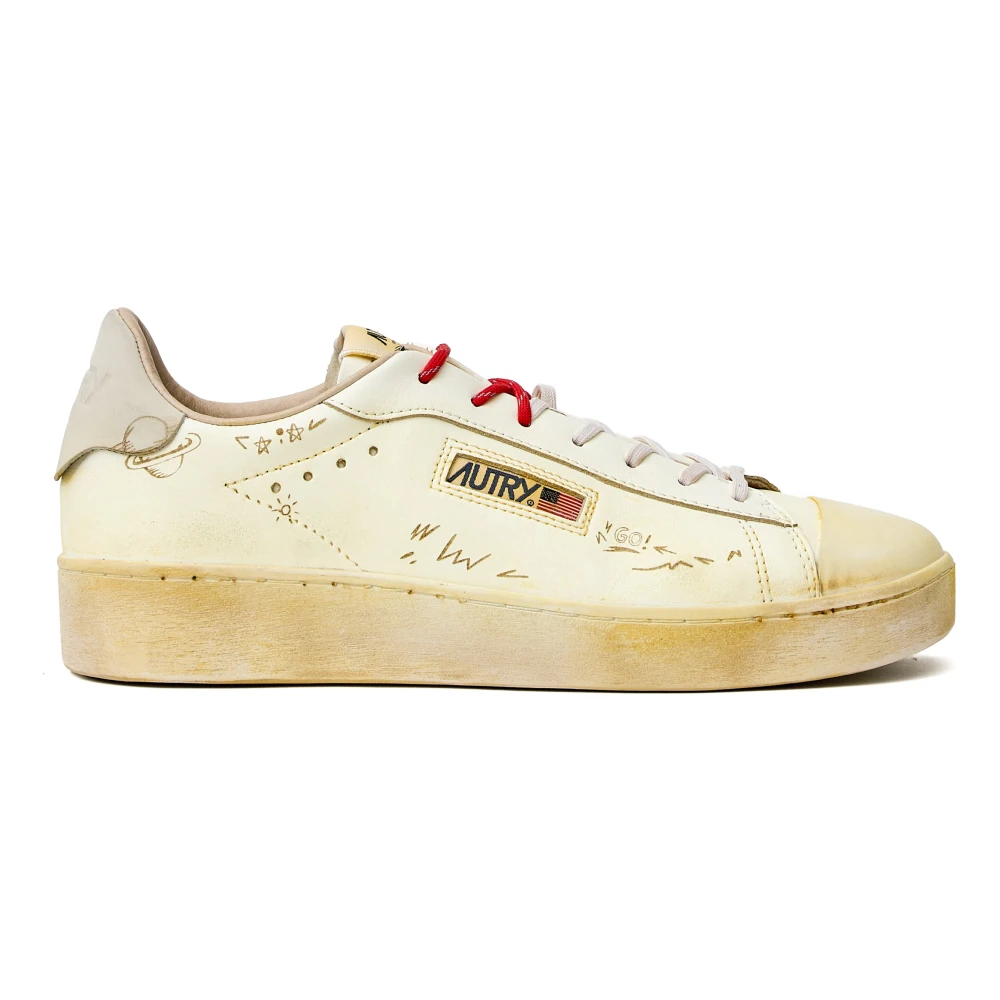 Autry Medalist Low Sneaker Heren Schoenen Beige