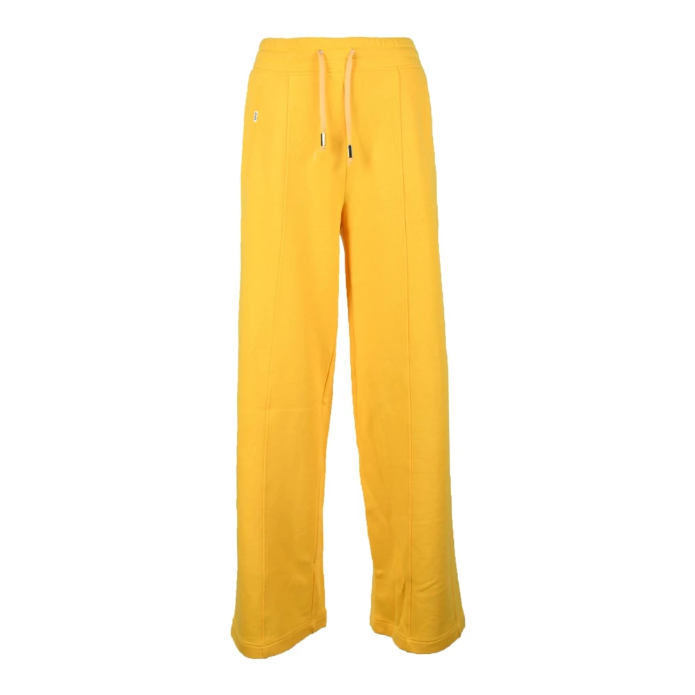 Jijil Katoenmix Stijlvolle Broek Yellow Dames