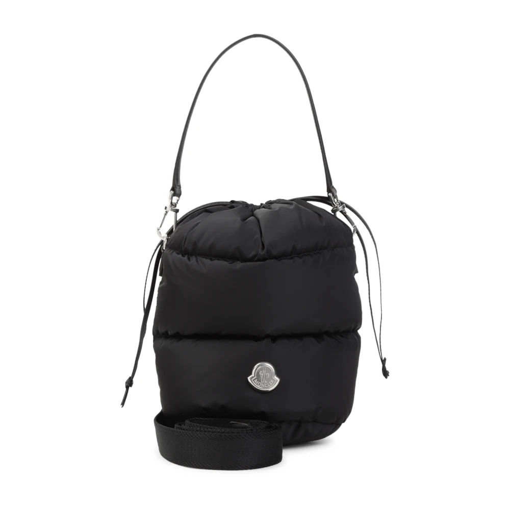 Moncler Black Caradoc Handbag - Female - Bucket Bags - One Size - Bags