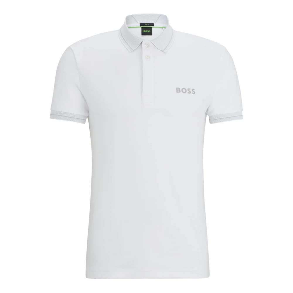 Boss Slim Fit Polo Shirt White Heren